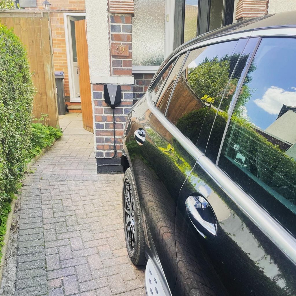 Residential property EV Charger installation from ML Electrician in Birmingham