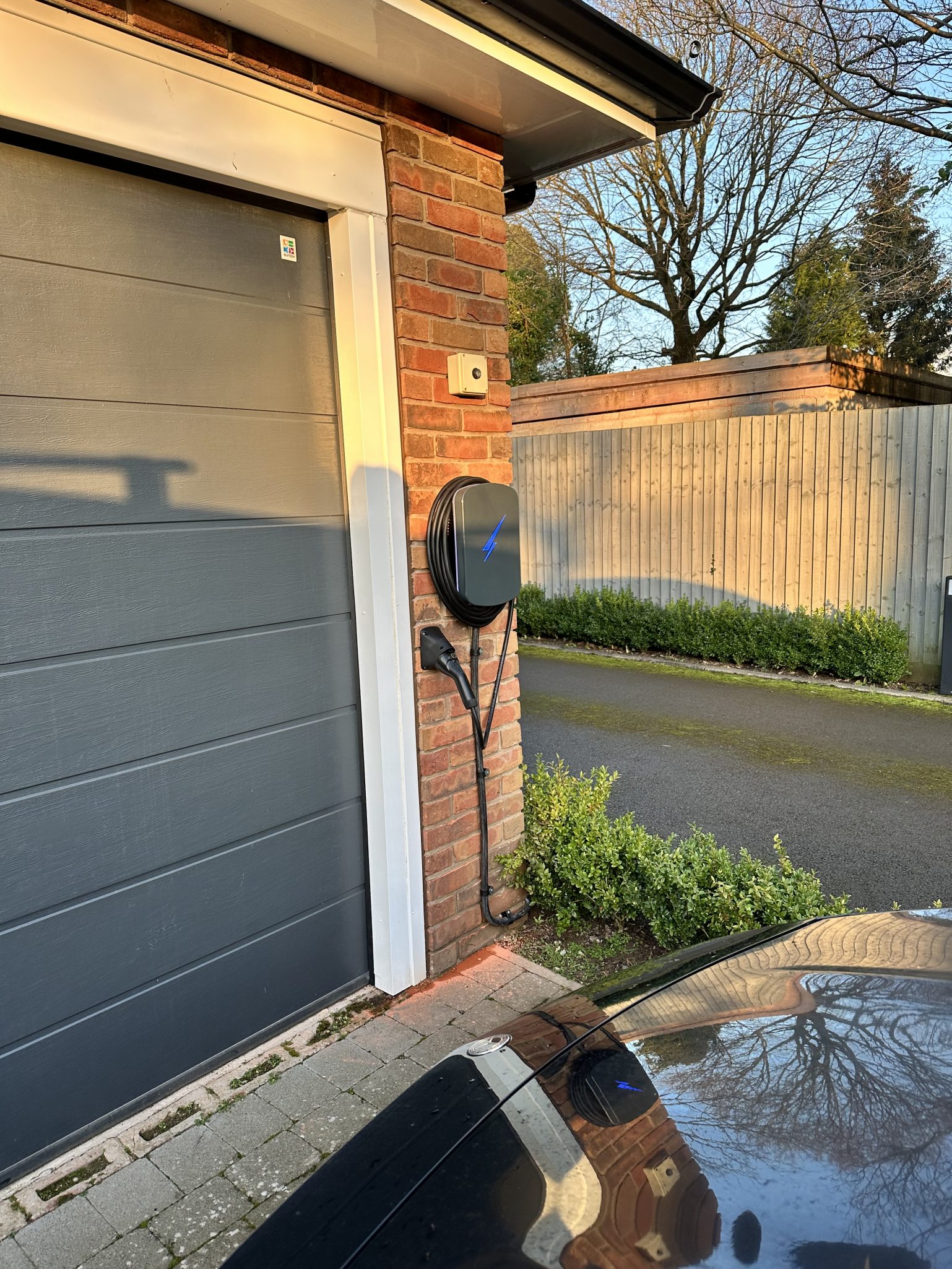 ev charger installation on driveway