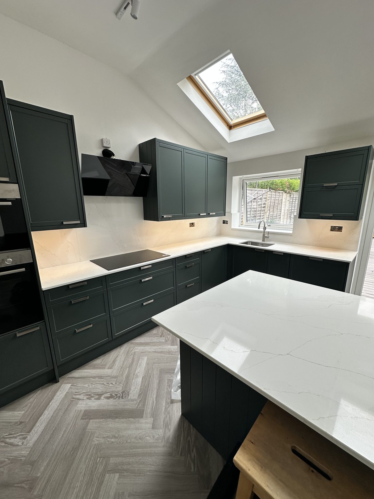 kitchen bespoke light installation